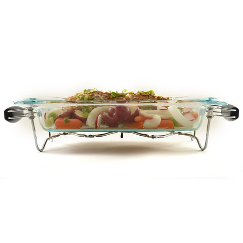 Norpro expanding trivet chromed steel build provides durable, stylish kitchen support.