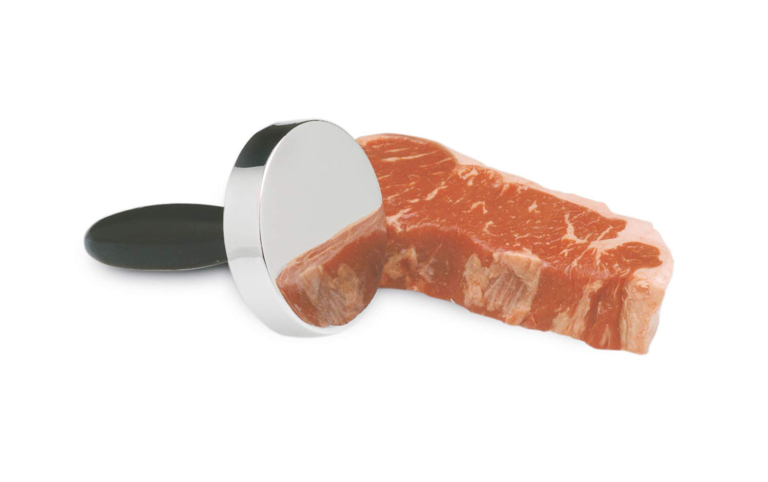 Norpro Grip-EZ bottom view highlights sturdy stainless steel design