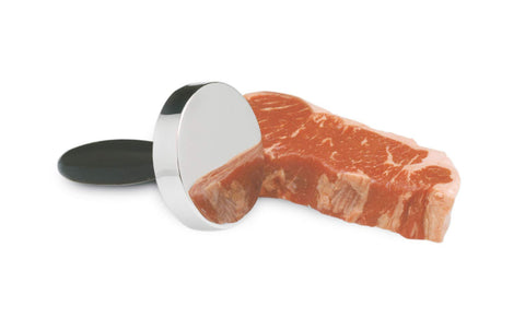 Norpro Grip-EZ bottom view highlights sturdy stainless steel design