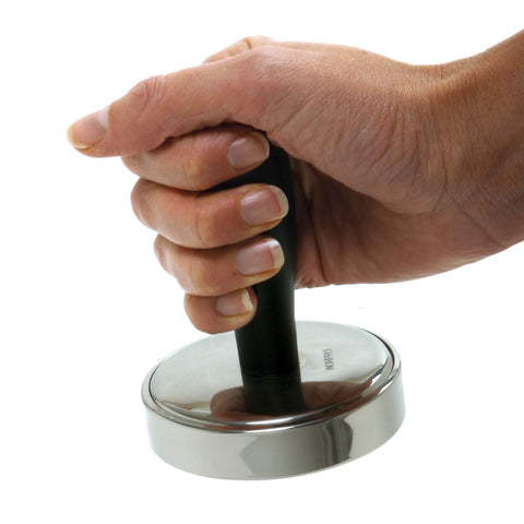 Norpro Grip-EZ close-up handle showing secure grip when wet