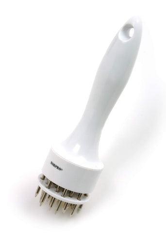 Norpro meat tenderizer is dishwasher-safe for easy cleanup.