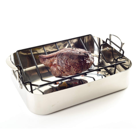 Norpro nonstick roasting rack emphasizing easy cleaning and maintenance