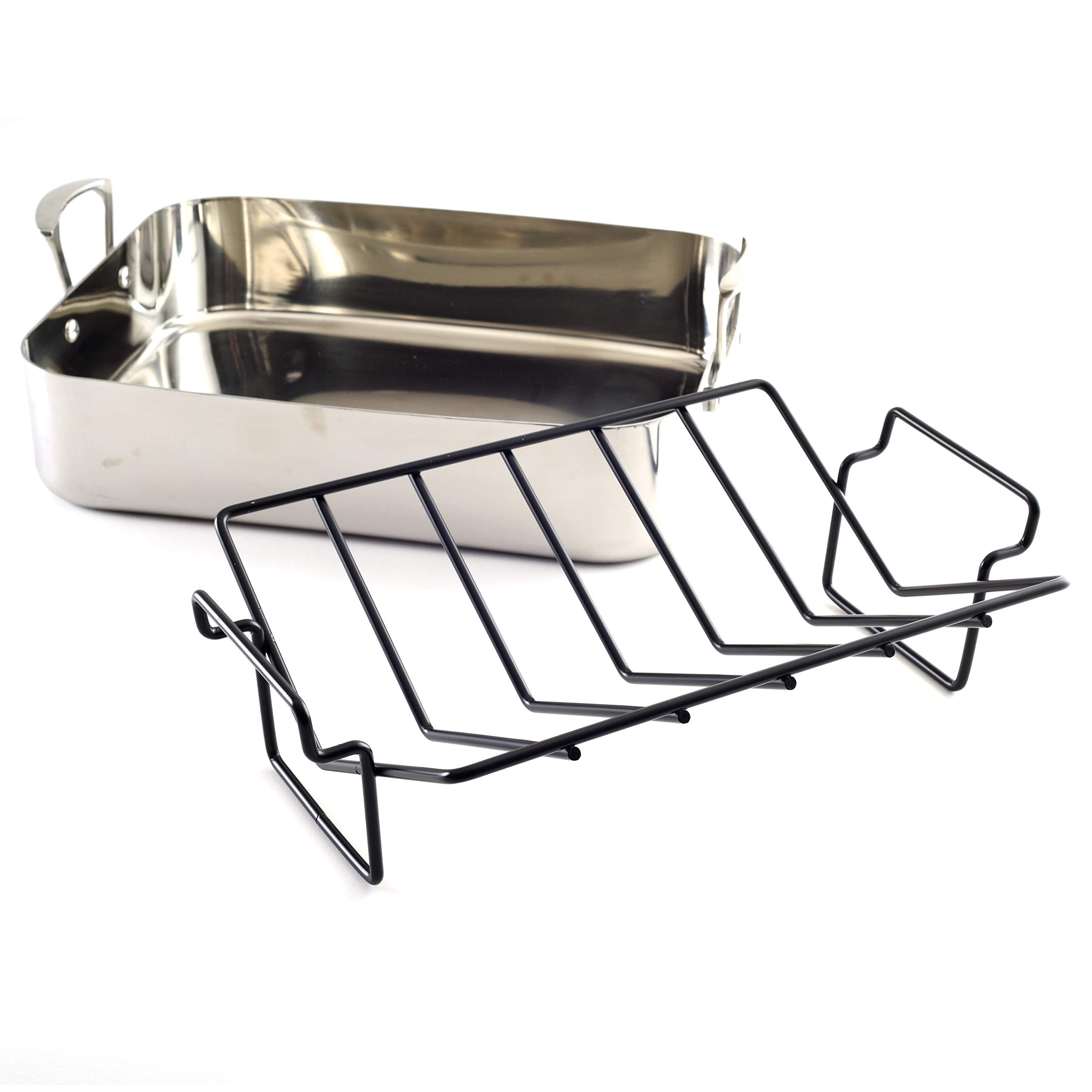 Norpro roasting rack with silicone coating to prevent sticking and ease cleanup