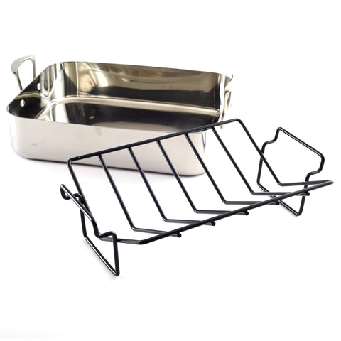 Norpro roasting rack with silicone coating to prevent sticking and ease cleanup