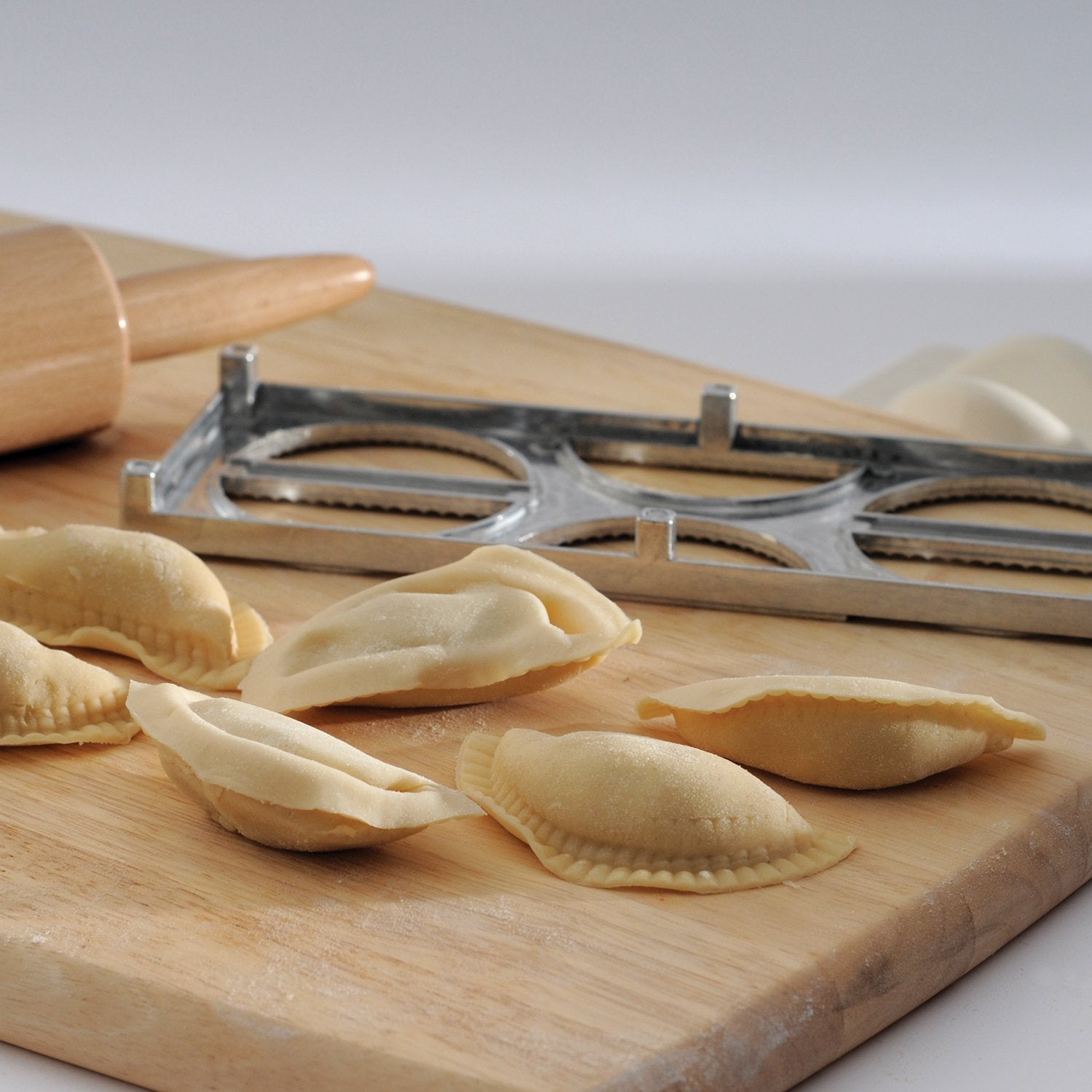 Norpro pierogi maker easy-clean design simplifies cleanup after cooking.