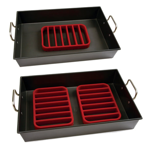Norpro silicone roasting rack promotes even browning on foods