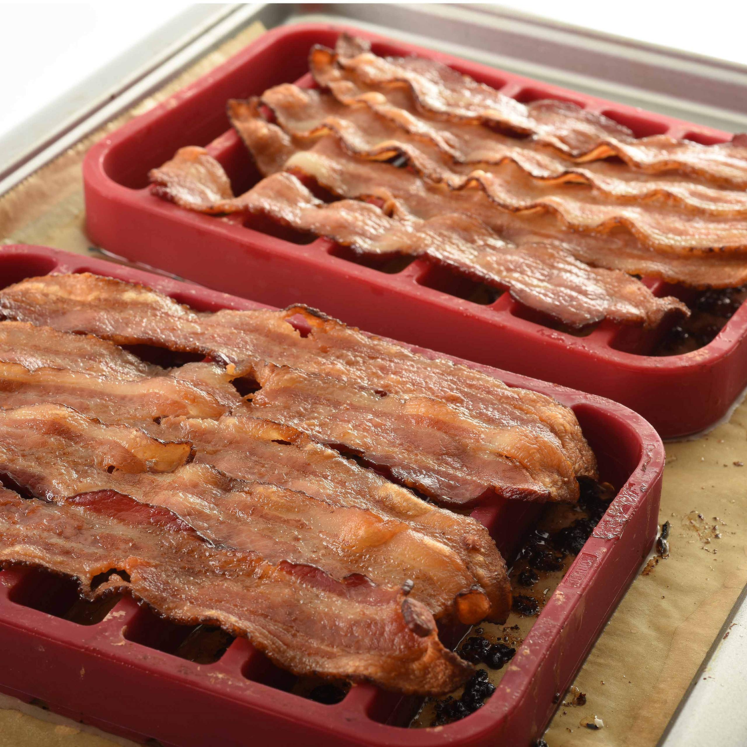 Norpro silicone roasting rack nonstick surface enables easy release