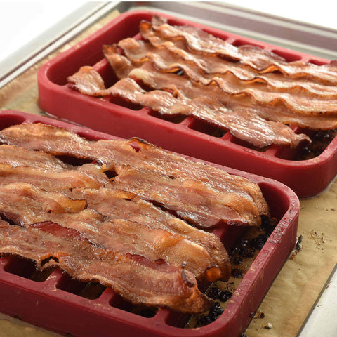Norpro silicone roasting rack nonstick surface enables easy release