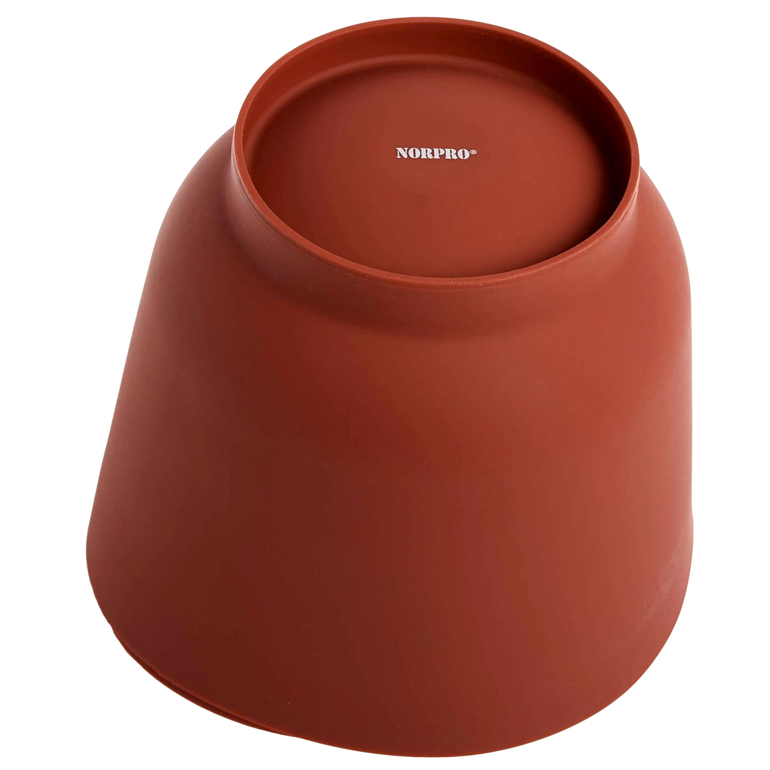 Norpro red silicone bowls cheer up kitchen prep.