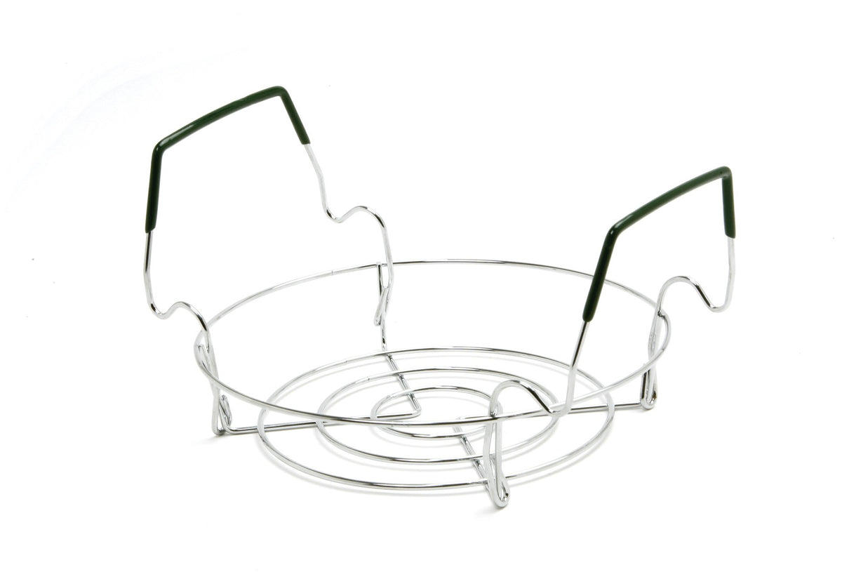 Norpro small canning rack in stock pot elevates jars for even heat