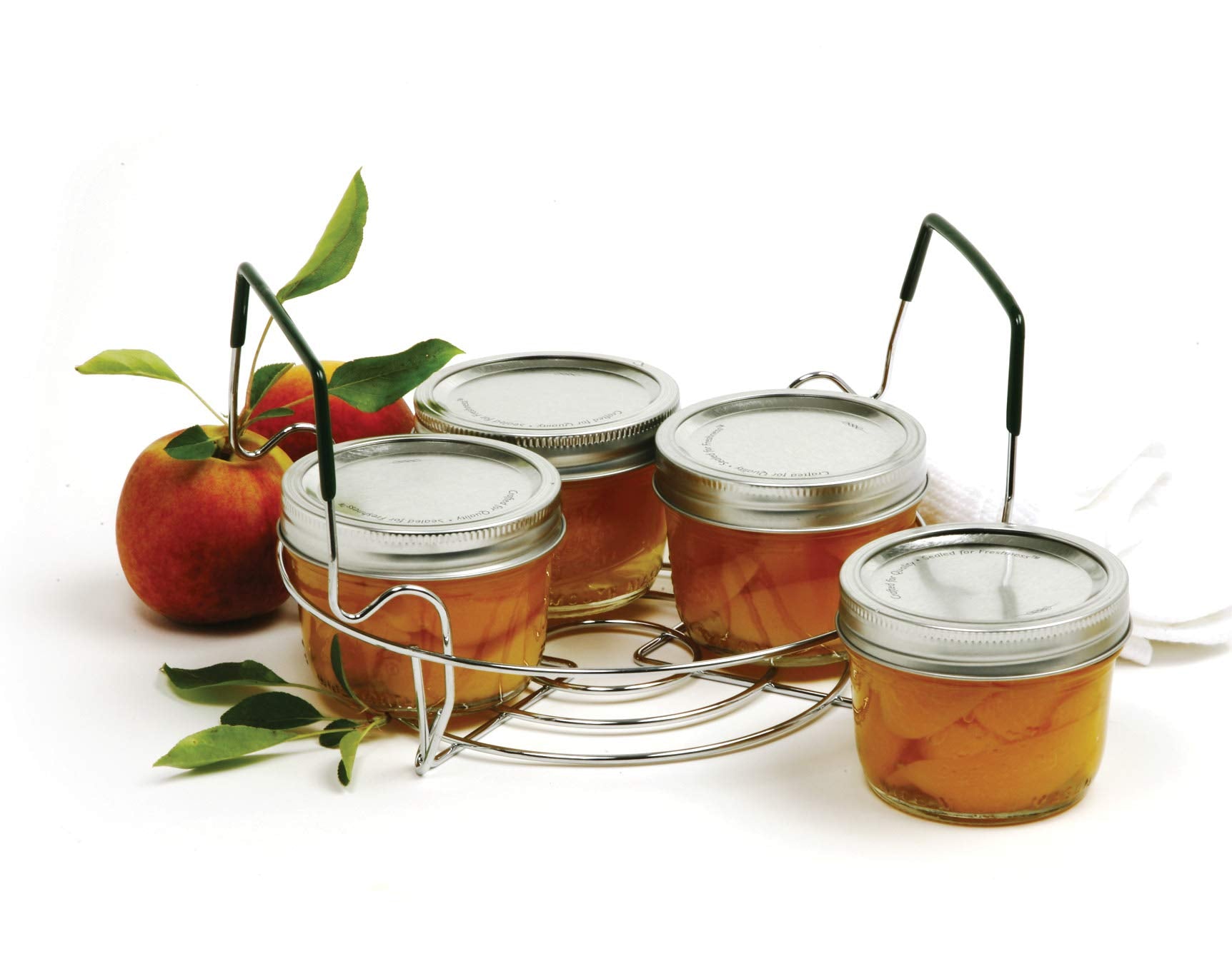 Norpro small canning rack packaging illustrating compact storage after use