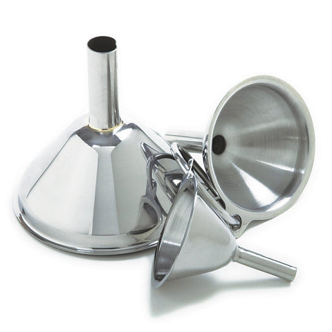 Norpro stainless steel funnel with large mouth for spill-free bottle filling