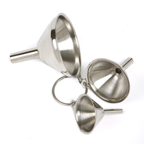 Norpro stainless steel funnel with medium mouth for easy spice jar transfers