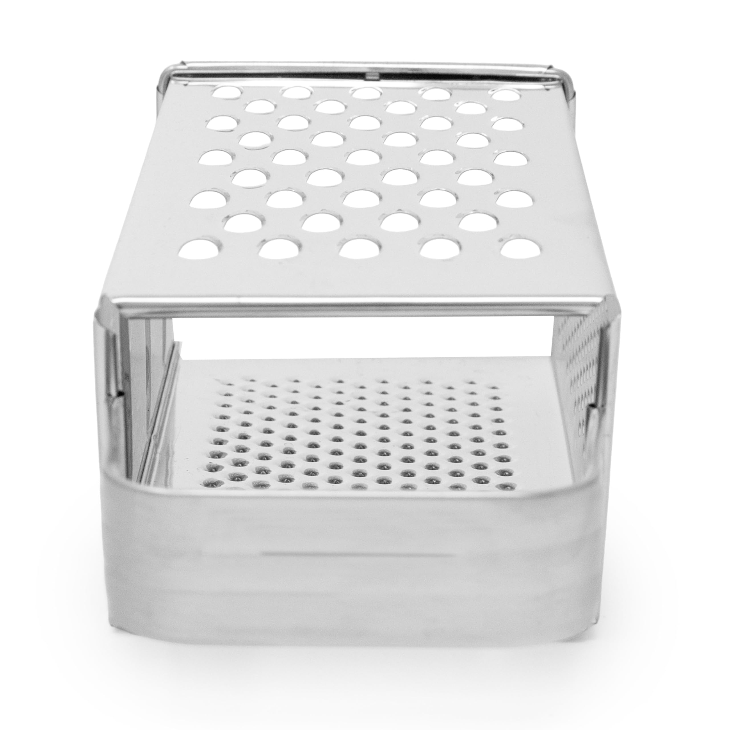 Norpro grater breaking garlic and ginger into fine particles.