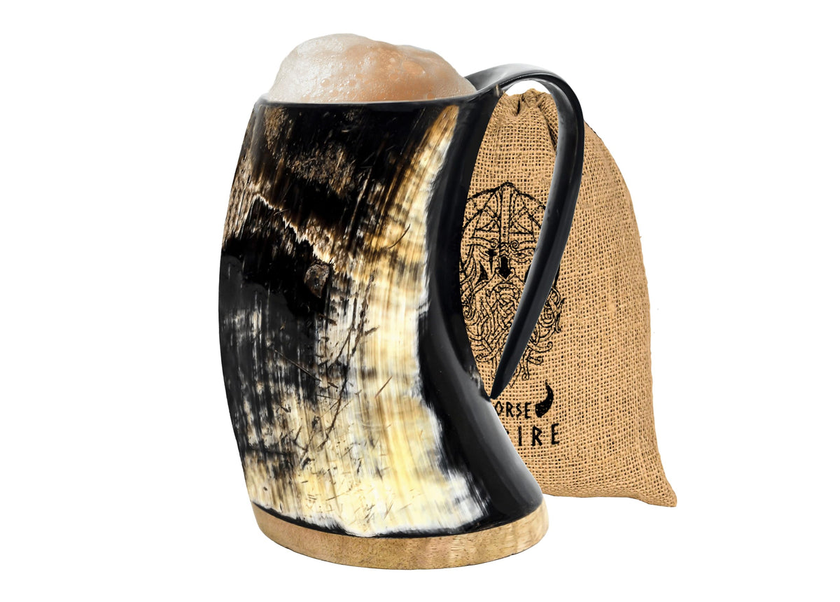 Norse Empire Viking horn mug 16oz ready for beer or mead