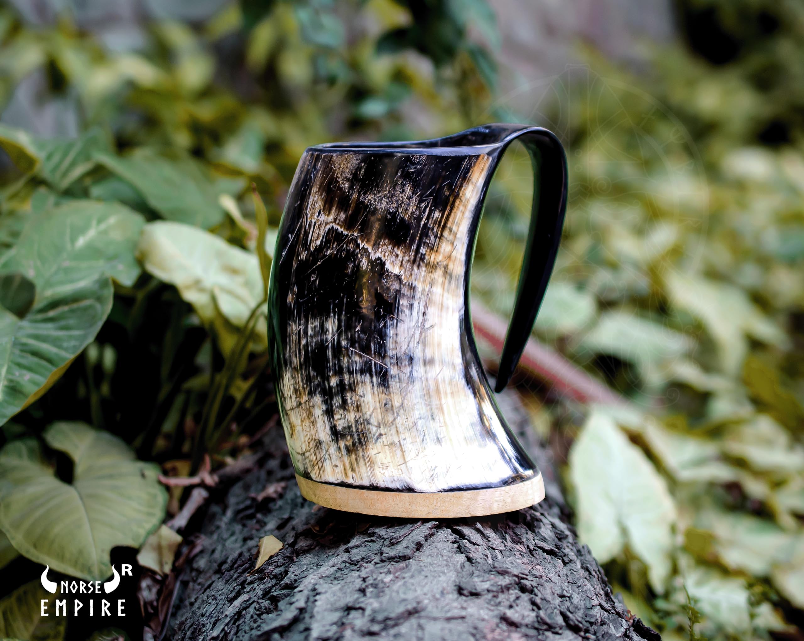 Norse Empire horn mug in gift bag ready for gifting