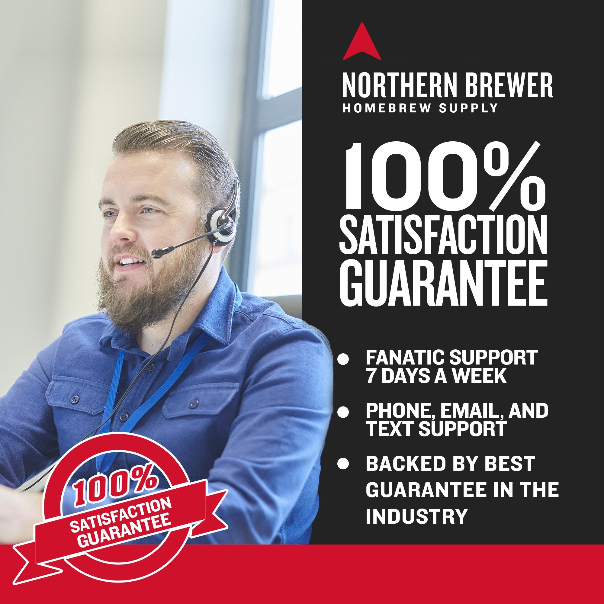 Northern Brewer 5-gallon stainless brew kettle for durable, even heating.