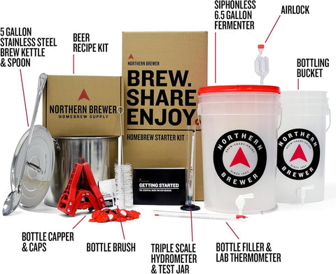 Northern Brewer bottle filler for efficient bottling.