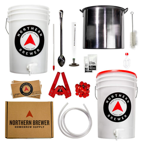 Northern Brewer Hank's Hefeweizen recipe kit for approachable Bavarian-style beer.