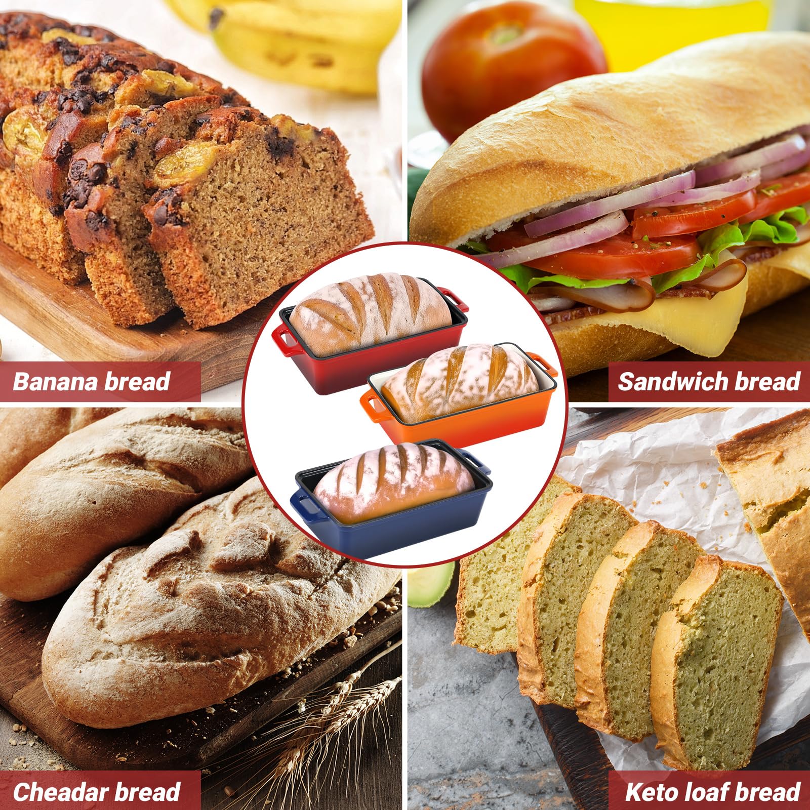 Northriver Casting bread pan in oven showcases reliable bake performance