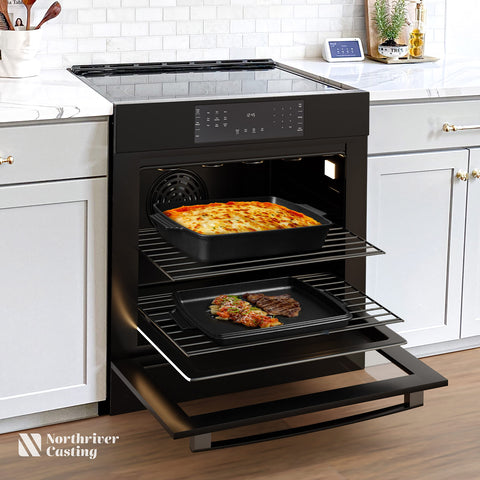 Northriver Casting camp-ready cookware for outdoor grilling and campfires.