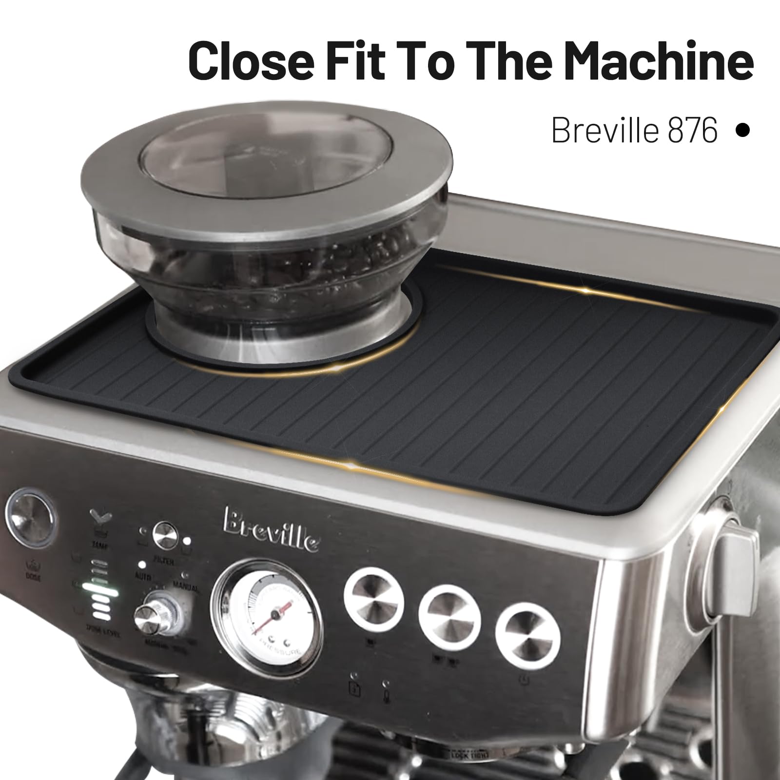 NOTSEK surface prevents spills and protects the Breville machine
