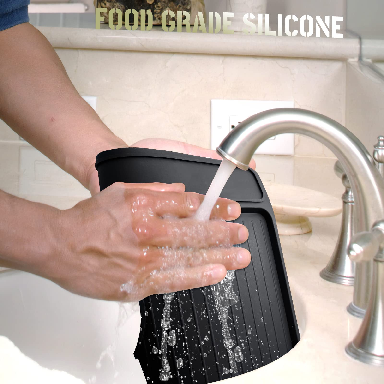 NOTSEK easy-clean tamping mat, dishwasher-safe for quick maintenance.