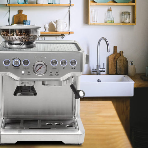 NOTSEK durable top mat elevates espresso station and keeps counters tidy.