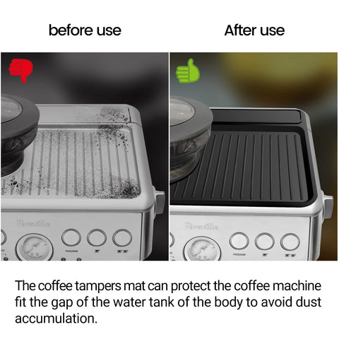 NOTSEK food-grade silicone mat offers safe, odorless use with espresso tools.