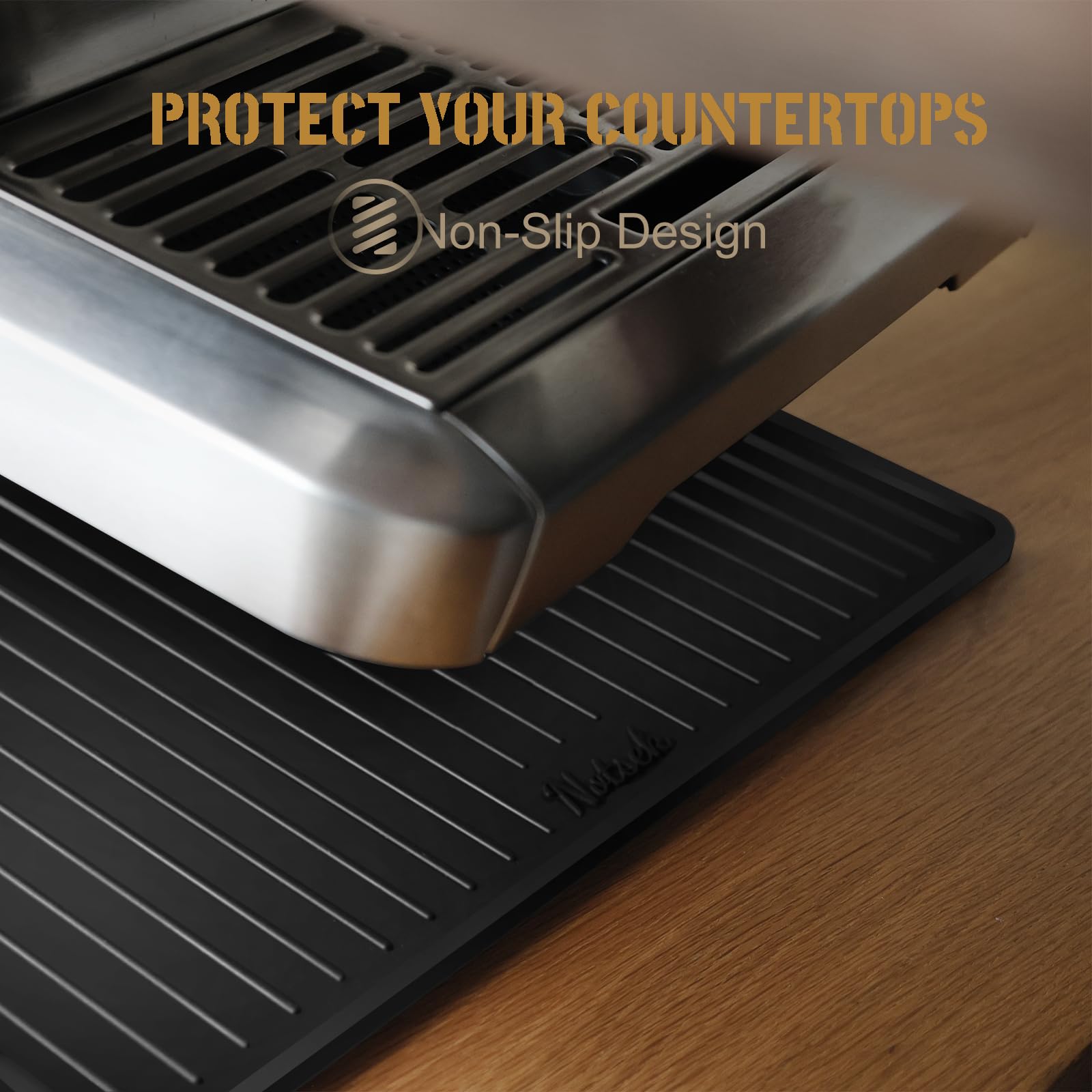 NOTSEK under-machine protection reduces noise during brewing