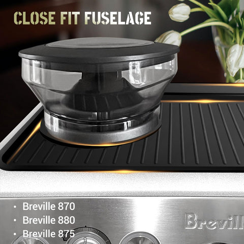 NOTSEK waterproof, heat-resistant silicone mat protects countertop and machine.