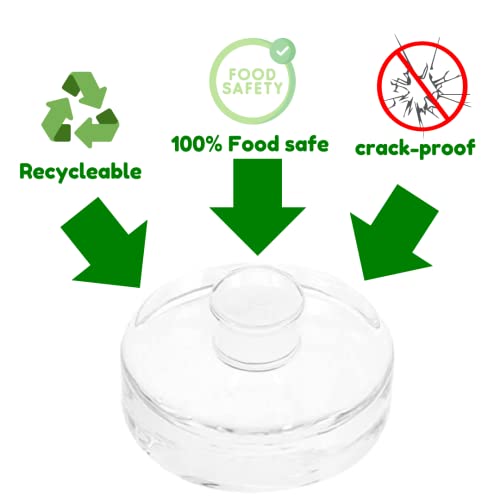 Nourished Essentials sterile glass lids promote clean fermentation by reducing contamination.