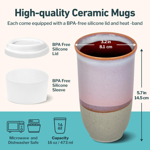 Nova Ceramics mug glaze twilight sky image as a stylish commute companion