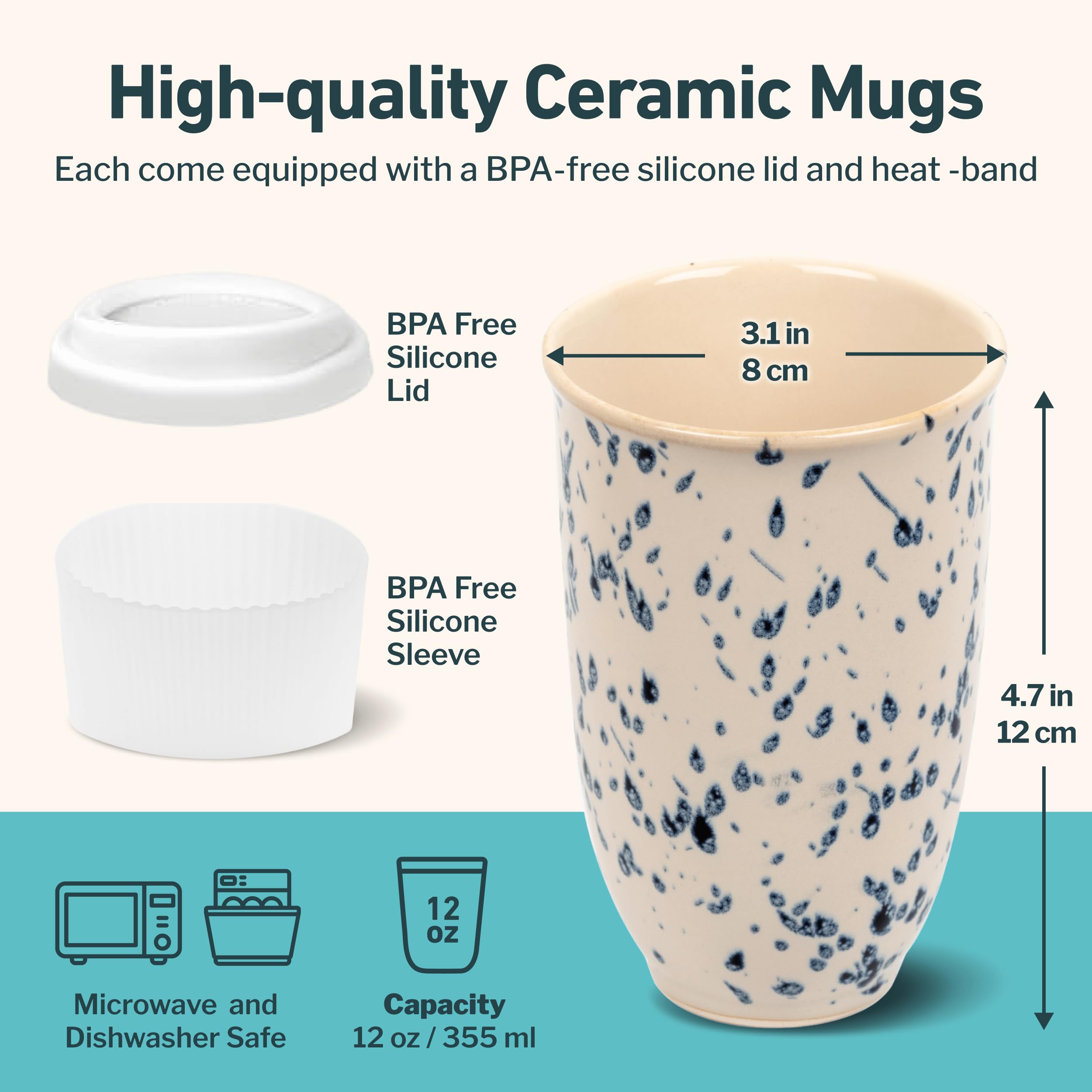 Nova Ceramics travel mug microwave-safe for quick reheats