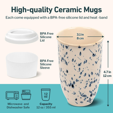 Nova Ceramics travel mug microwave-safe for quick reheats