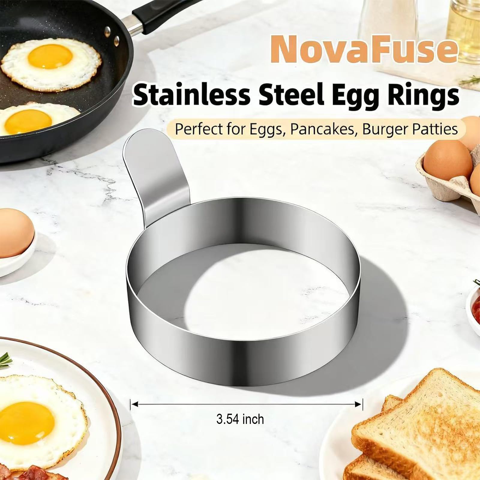 NovaFuse egg patty mould creates neat breakfast patties