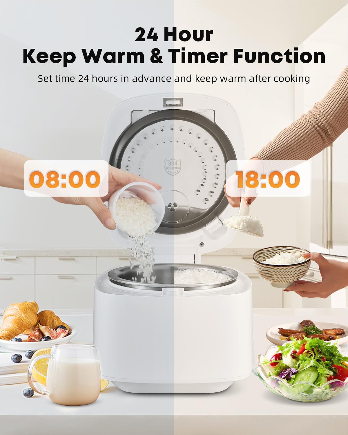 Novaspark Auto Keep Warm keeps dishes ready for serving