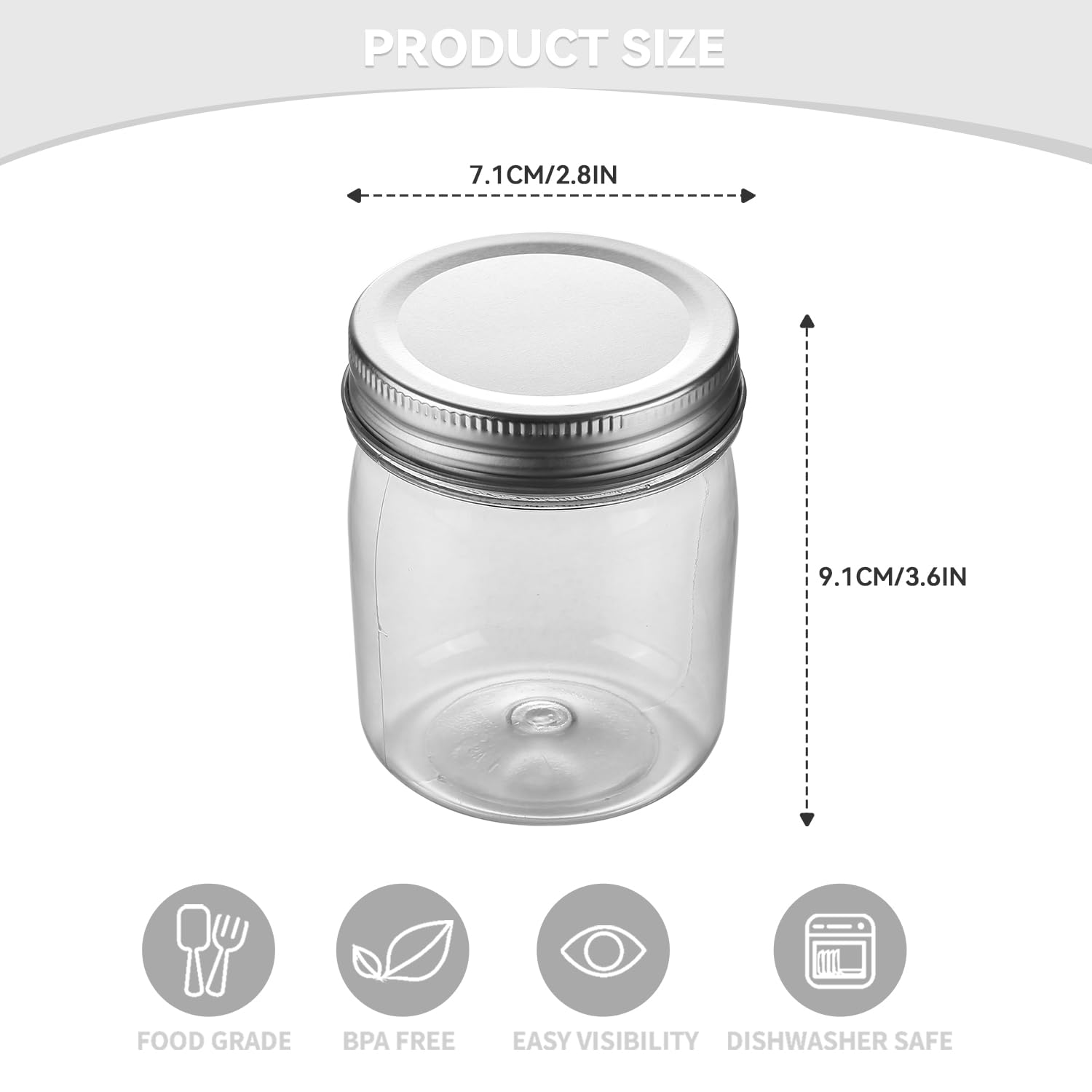 novelinks BPA-free jar with durable PET plastic for long-term kitchen use.