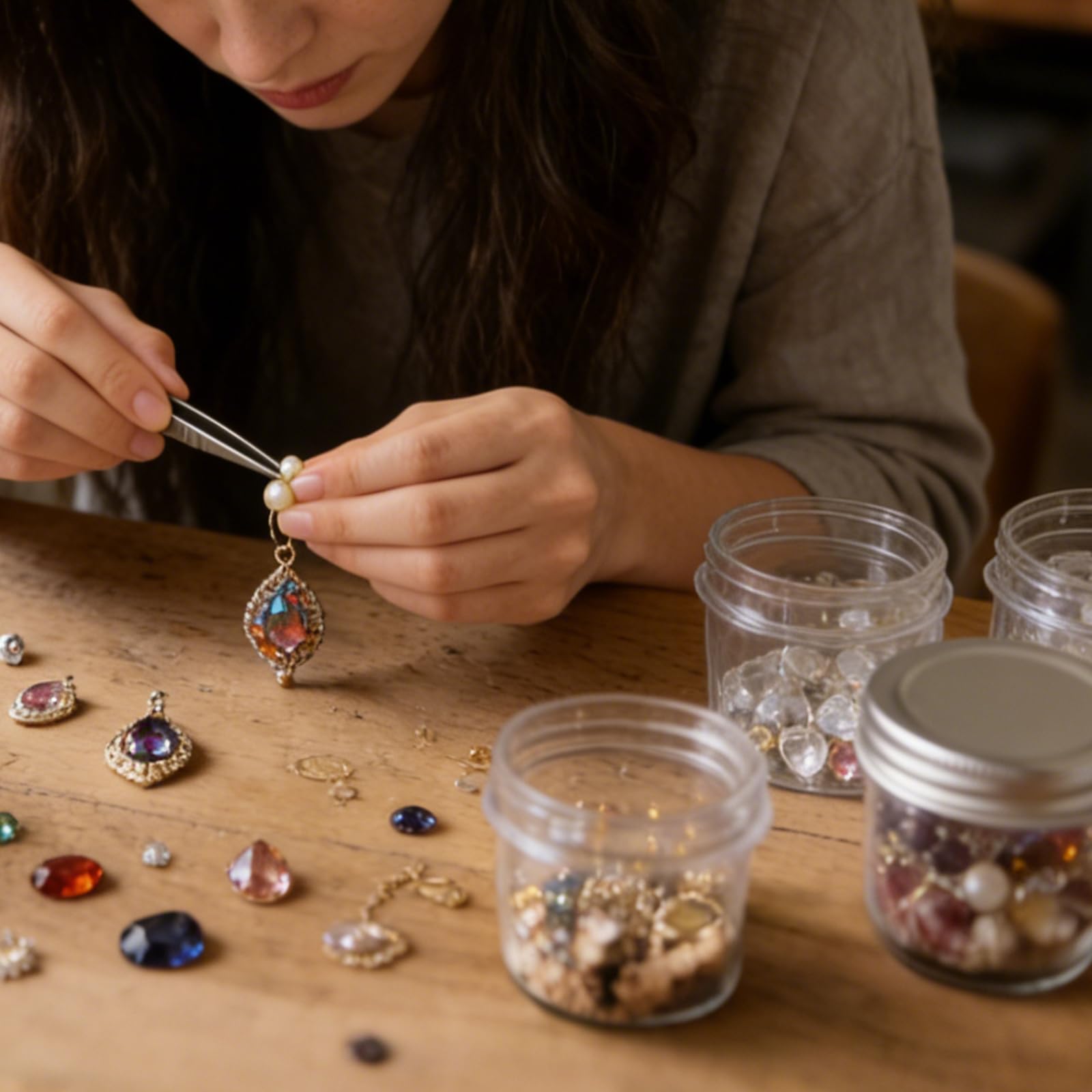 novelinks compact jars enable easy, mess free dispensing in small spaces.