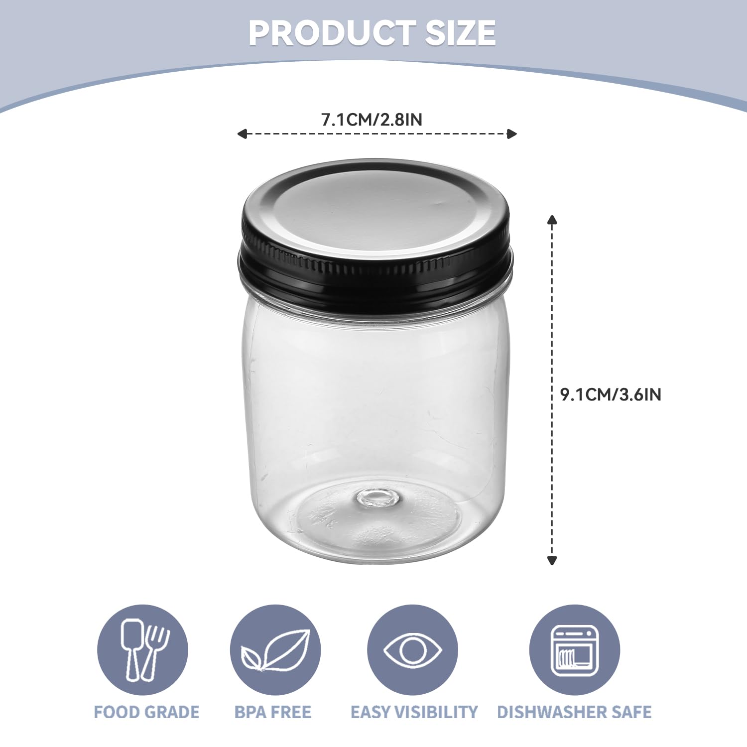 novelinks screw-on lid airtight jar demonstrates secure seal that minimizes spills.