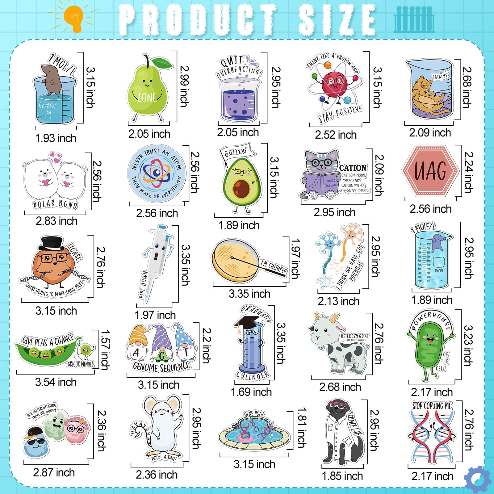 Noveread biology-themed fridge magnet pun keeps to-do lists visible and organized.