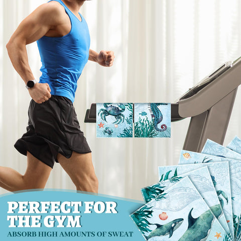 Noveread patterned towels add decorative flair while remaining practical for daily tasks.