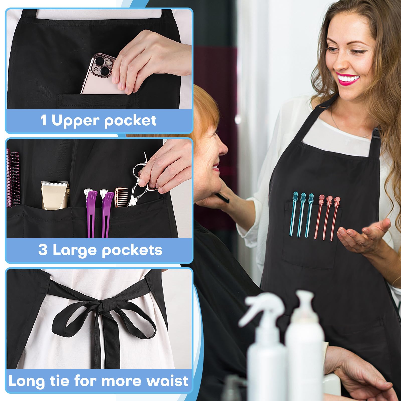 Noverlife apron provides 34-inch length for full coverage on all body types.