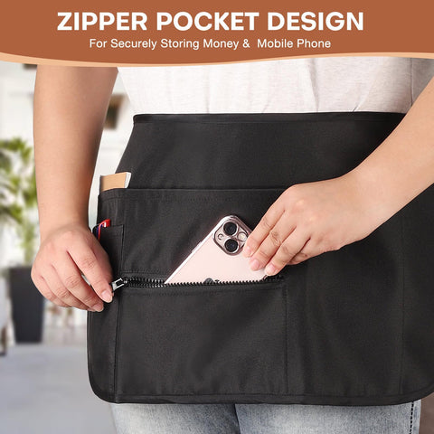 Noverlife apron size 22.63x12.2 inches for easy movement and coverage.