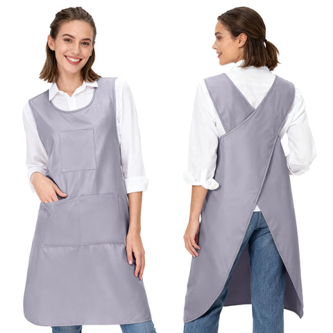 Versatile apron suitable for home, garden, studio, or cafe tasks.