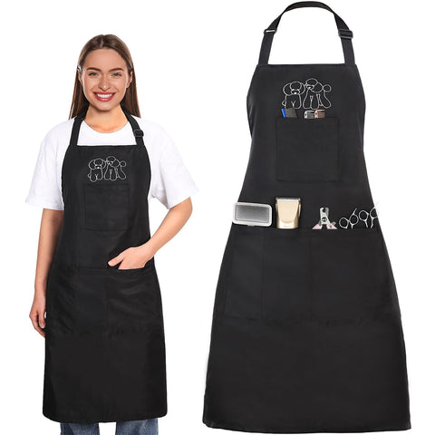 Noverlife pet care apron with multi-pocket design for on-the-go grooming.