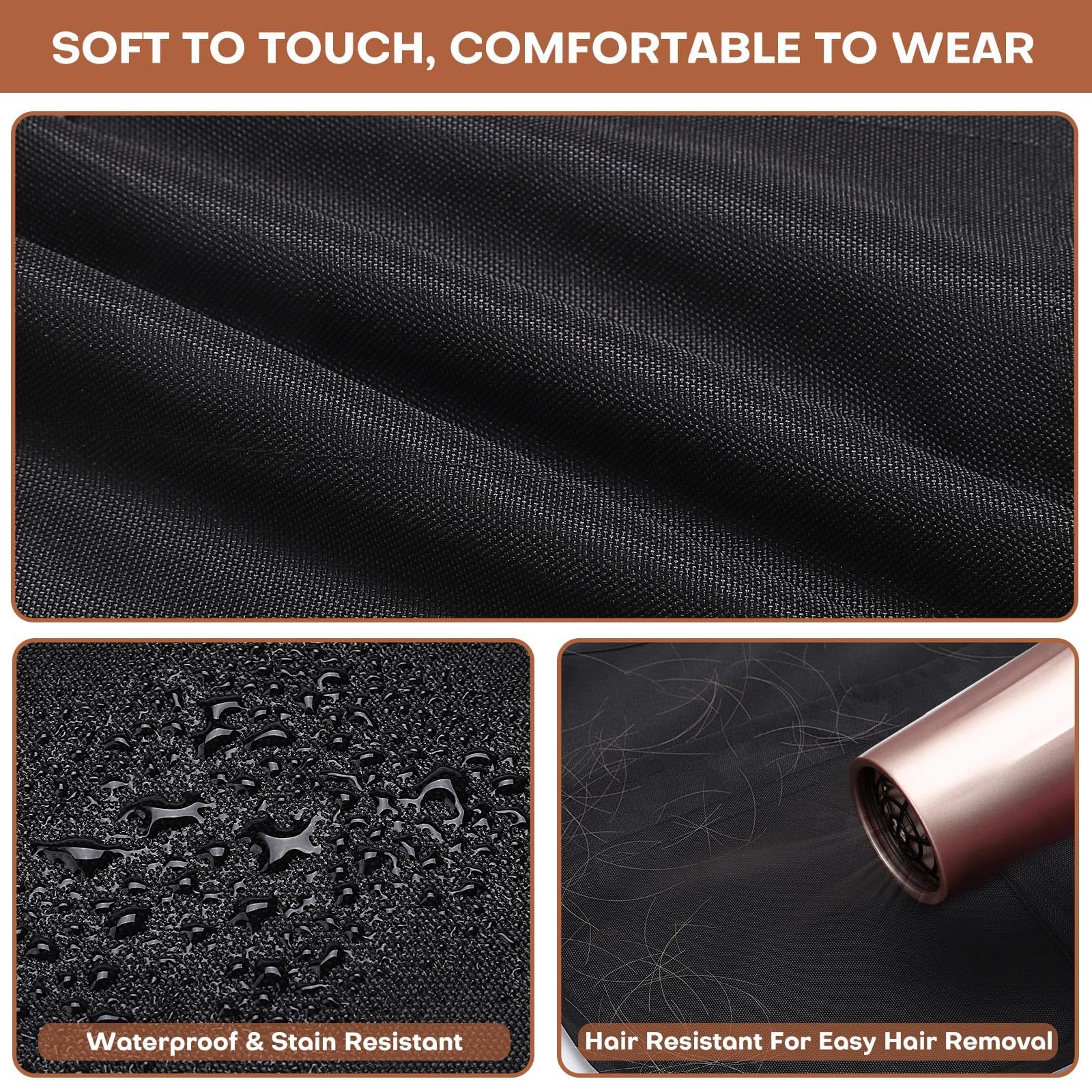 Close-up of Noverlife waterproof fabric showing durable spill protection.