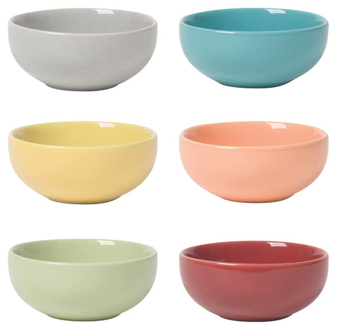 Now Designs Canyon pinch bowls, six-pack, 2 oz each, ready for spices.