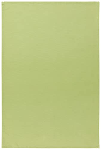 Now Designs flour sack towel chartreuse-turquoise-leaf pattern in daily kitchen use