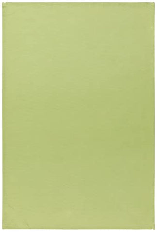 Now Designs flour sack towel chartreuse-turquoise-leaf pattern in daily kitchen use